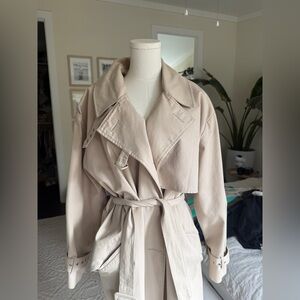 House of CB Classic beige twill Trench Coat